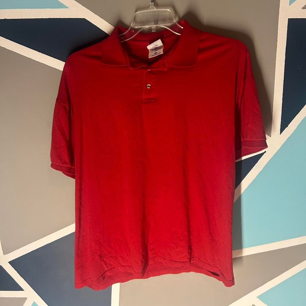 Jerzees Men's Red Polo-shirts
